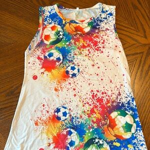 “Soccer Mom” sublimated tank ~ Women’s Medium ~ new without tags